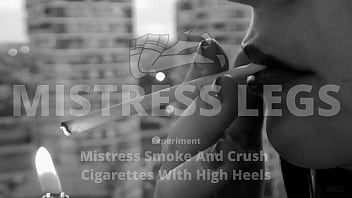 Preview 1 of Pinay Teen Mila - Mistress is smoke and crush cigarette
