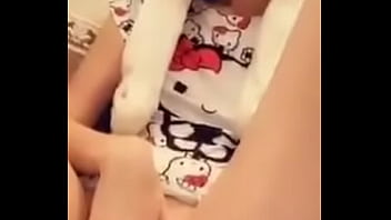 Preview 3 of Japanis Slipping Sex Video - Hello Kitty teen pisses seductively
