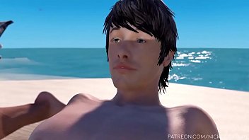 Preview 4 of Xxxxx Videos Kartina Kap - 3D Busty blonde gets fucked on the beach