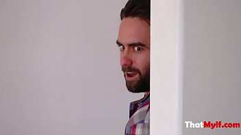 Preview 1 of Xxx V Babita - Blonde Nerd MILF Works On Stepson Cock- Tiffany Fox
