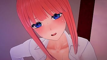 Preview 2 of Sexsi Bidio Com - Nino Nakano le pone los cuernos a Futaro en la cocina (NTR)