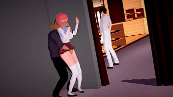 Preview 1 of Sexsi Bidio Com - Nino Nakano le pone los cuernos a Futaro en la cocina (NTR)