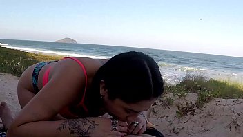 Preview 3 of Video Bokep Guru Sama Murid - Oral na beira do mar feito pela diva indiana