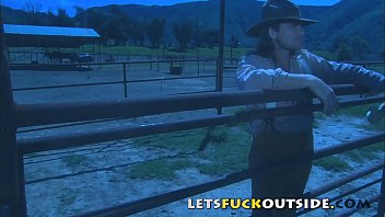 Preview 2 of Miya Kholifha Xxx - Let&#039_s Fuck Outside - Cowboy Fuck her Cowgirl Next To Campire