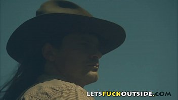 Preview 1 of Miya Kholifha Xxx - Let&#039_s Fuck Outside - Cowboy Fuck her Cowgirl Next To Campire
