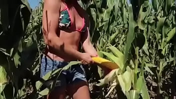 Preview 2 of Cora Swinger - Riley Jacobs checking corn - PREVIEW