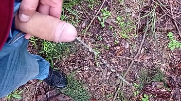 Preview 2 of Hard Flicking Coring - pissing outdoor Thomson