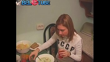 Preview 1 of Modareb Ma7ala Egy Sex - My Horny d. Step Sister in the Kitchen Real HomemadeTABOO