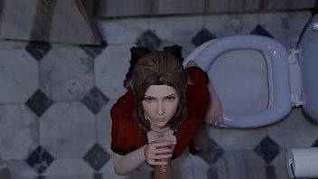 Preview 3 of Forced Grip - Aerith Gloryhole Blowjob