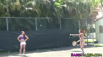 Preview 4 of Four Speed Sex - Teens hazed nude outdoors