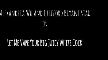Preview 1 of Grand Sister - Let Me Vape Your Big Juicy White Cock! starring Alexandria Wu