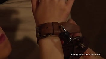 Preview 2 of Stoya 01 - Bent Over Lesbian Slave In Doggystyle Pose Moans From Fingering