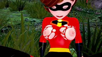 Preview 4 of Sonamshi Sinha - Elastigirl fuck in a mission in the forest | The incredibles | Full Movie on PTRN or Sheer: Fantasyking3