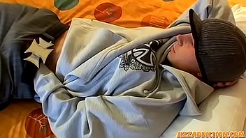Preview 2 of Kichen Help Son - Inked twink Kelly Cooper solo jerking off his wood hard dick