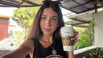 Preview 3 of To Xnxxhd - Crazy CUMWALK in STARBUCKS - Blowjob in Public Toilet,  Drinking coffee with Sperm