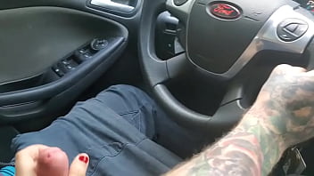 Preview 2 of Maynmar Fuck - Playing with his dick and cum denial while driving