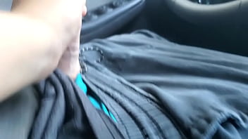 Preview 1 of Maynmar Fuck - Playing with his dick and cum denial while driving