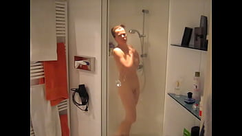 Preview 1 of Brazzers Girl Fucked Hard - Dutch milf Jacqueline in the shower before her morning orgasm.