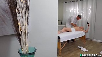 Preview 1 of Funny Porn Sex - Busty blonde gets massage and big cock