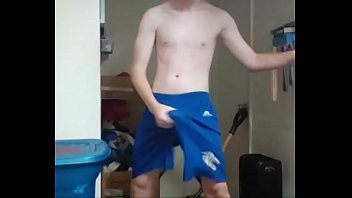 Preview 1 of Tuoli - Jerking in gym shorts