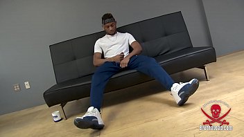 Preview 1 of Org Tau - Big bulge in sweats unveiled