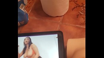Preview 3 of Techer Porn Japan - Luvs2cumm69 makes himself cum to Violet Myers while fucking torso doll