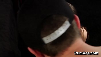 Preview 4 of Corridas Brazers - Nasty beauty gets cum load on her face swallowing all the juice