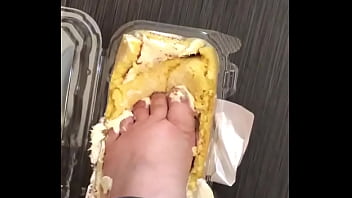 Preview 4 of Bitoni Heel Fuck - Smashing lemon cake foot fetish