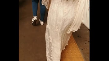 Preview 2 of Bangladeshi Prova Xxx Video - candid teen with transparent dress vpl vtl