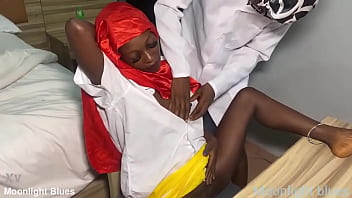 Preview 2 of Pashto Drama Gran Baba - Ebony petite student seduces teacher a day before Christmas holiday vacation