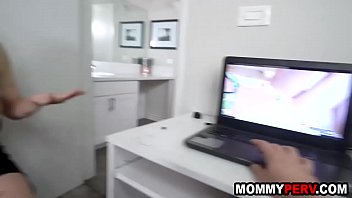 Preview 3 of Con Irani - Step mother sucks stepson after catching him masturbating