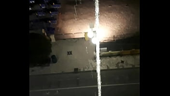 Preview 2 of In Net Cafe - I piss out the window with my hard cock