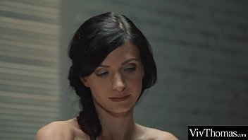 Preview 1 of Bacha Xxxxxx - Sexy blonde massages gorgeous brunette before eating her moist pussy