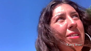 Preview 2 of Dua Suster - crazy girl 18 yo pee on a public beach right in her panties wet her panties and went to sunbathe
