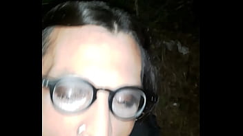 Preview 4 of Xxx Sxe Move - #5 Annabell blows dick and gets golden shower outside a club. Sissy slut in action,  again!