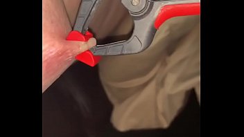 Preview 2 of Ho Boob Kising - Old guy enjoying pain!