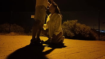 Preview 3 of Mila Azul Fucks Bbc - Stranger Seduced a Milf at a Bus Stop. Fucking on the street with someone else&#039_s wife