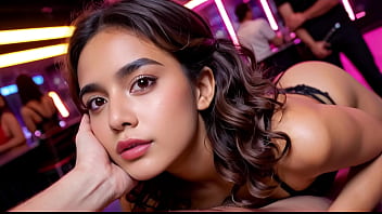 Preview 3 of Hindi Sex 750 - Sultry Latina Babes: POV Blowjobs and Threesome Passion in Nightclub (with pussy masturbation ASMR sound!) Uncensored Hentai