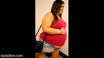 Preview 4 of Deeepthroat Anal - Belly stuffing in public