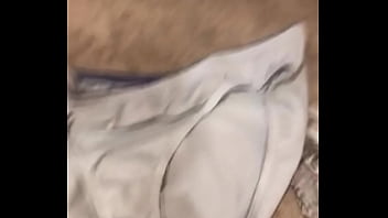 Preview 2 of Xxx Mature Milfs - Spying on friends dirty panties from clothes pile and then putting them back