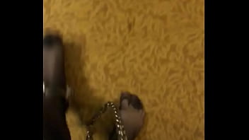 Preview 2 of Bbw Fig - Pantyhose Gay Slave in Full Body Shackles