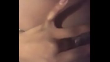 Preview 2 of Buttplug Fan - Slim ebony playing with her pussy