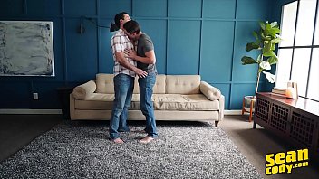 Preview 1 of Pat Down Movies - Hunky Dude Cole Gets His Tight Ass Barebacked Hard By (Randys) Big Cock - SeanCody