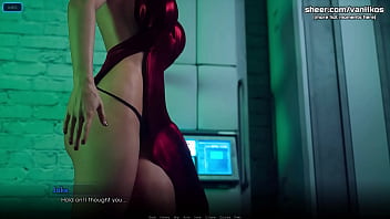 Preview 2 of Xxxandn - City of Broken Dreamers | Gorgeous redhead beauty with amazing huge oiled boobs rides a big cock | My sexiest gameplay moments | Part #4