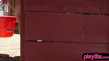 Preview 1 of Convrat To Hindi Poran Film Xxxx - Exotic ebony beauty Brianna Ashley is a homestead chick