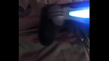 Preview 4 of Granny Vs Negro Boy - stroking my bbc playing ps4