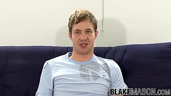 Preview 1 of Arabiyan Mama - Horny twink Rhys flashlight solo jerk off after interview