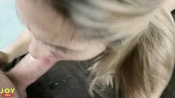 Preview 3 of Porno Video Playboy - Custom Video - Rough Mouth Fuck For Petite Blonde Ends Huge Facial Cumshot