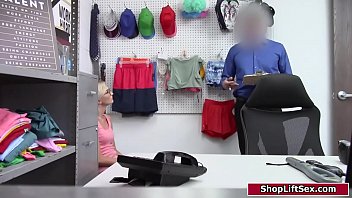 Preview 1 of Vedos Xcx - Petite blonde girl banged by an officer