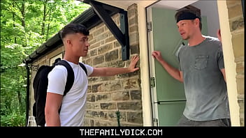 Preview 1 of Sex Xxxma Ma - Twink Stepson Kendrick Thomas Fucked By Stepdad James Keresford During Massage